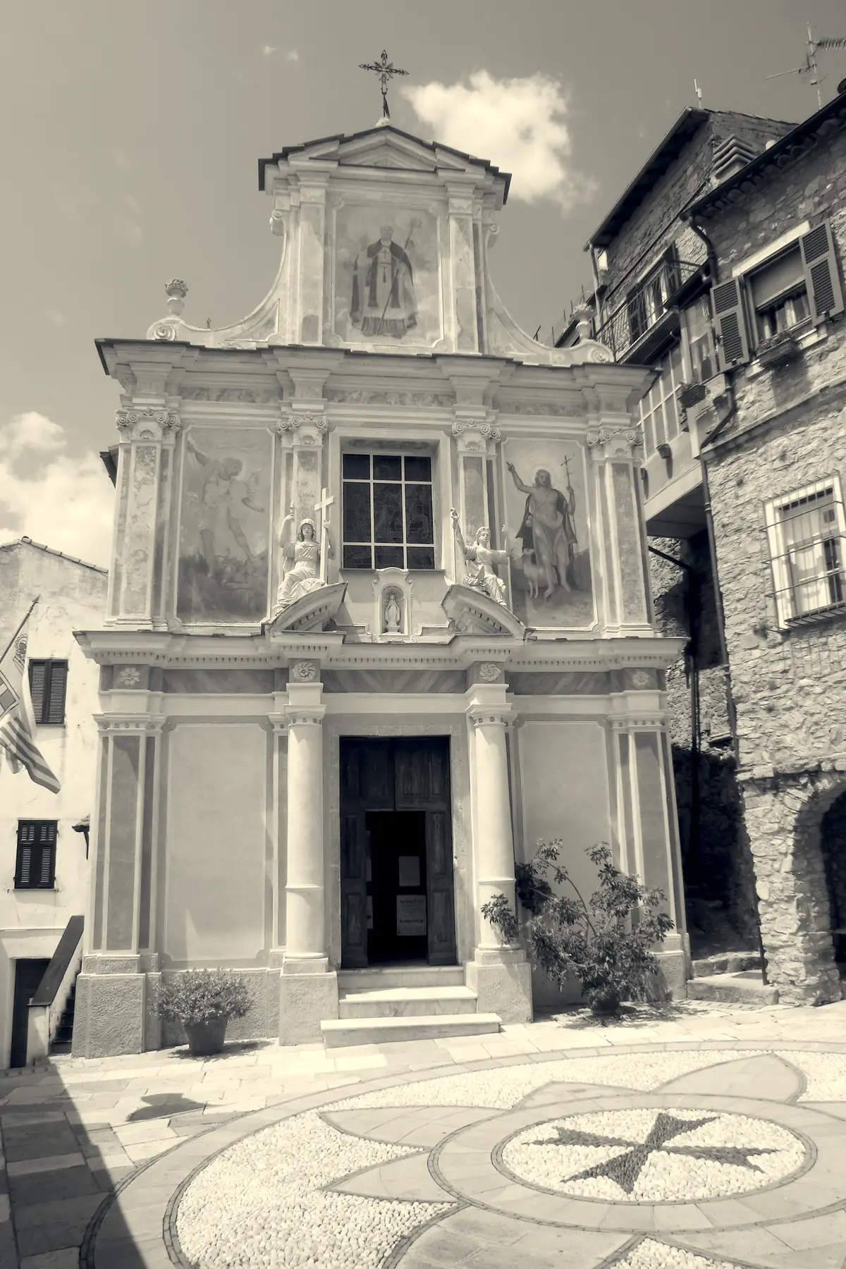 The church of San Martino in Seborga, seat of the Principality’s patronal devotion